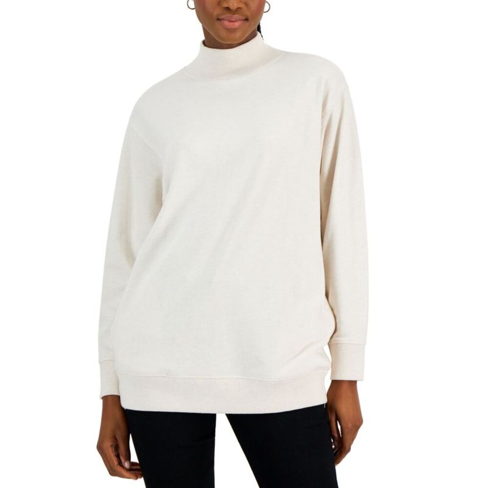 Style & Co Petite Mock Turtleneck Tunic Sweatshirt